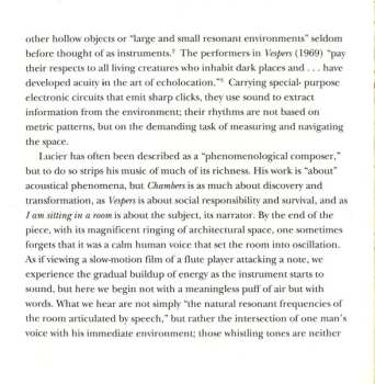 CD Alvin Lucier: I Am Sitting In A Room