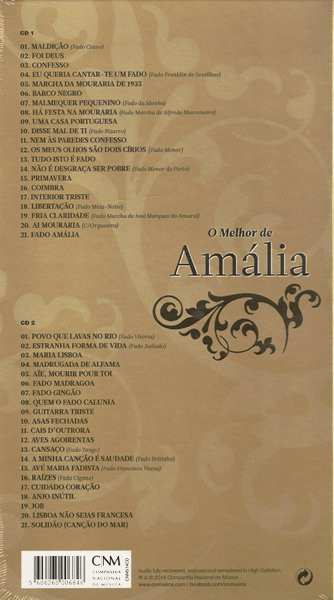2CD Amália Rodrigues: O Melhor De Amália 