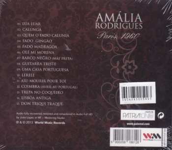 CD Amália Rodrigues: Paris 1960