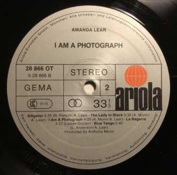 LP Amanda Lear: I Am A Photograph