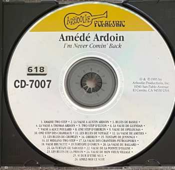CD Amédé Ardoin: The Roots Of Zydeco - I'm Never Comin' Back