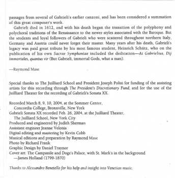 CD American Brass Quintet: In Gabrieli's Day 