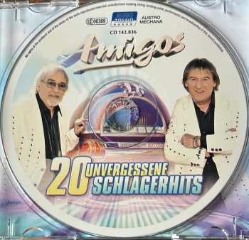 CD Amigos: 20 Unvergessene Schlagerhits