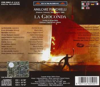 3CD/Zestaw pudełkowy Orchestra Del Teatro Arena Di Verona: La Gioconda