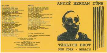 CD André Herman Düne: Täglich Brot New York - Berlin