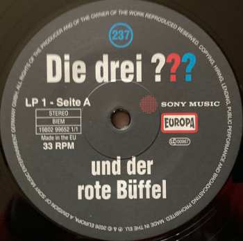 2LP André Marx: Die Drei ??? 237 - Und Der Rote Büffel