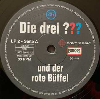 2LP André Marx: Die Drei ??? 237 - Und Der Rote Büffel