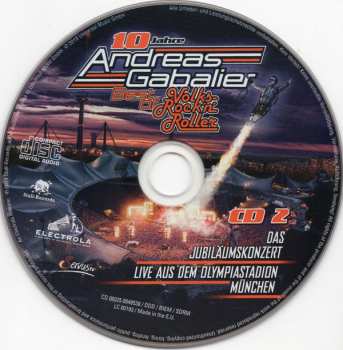 2CD/Zestaw pudełkowy Andreas Gabalier: Best Of Volks-Rock’n’Roller – Das Jubiläumskonzert Live Aus Dem Olympiastadion In München DIGI