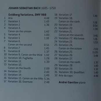 CD Johann Sebastian Bach: Goldberg Variations