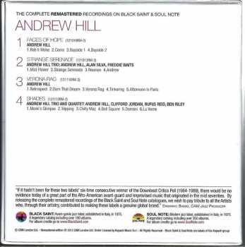 4CD/Zestaw pudełkowy Andrew Hill:  The Complete Remastered Recordings On Black Saint & Soul Note 