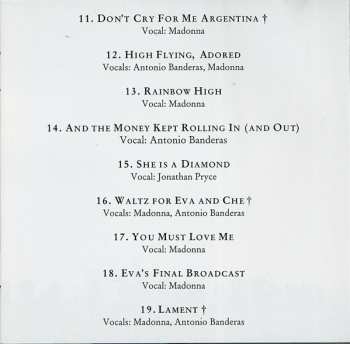 CD Andrew Lloyd Webber: Evita (Music From The Motion Picture)