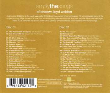 2CD Andrew Lloyd Webber: Simply The Songs Of Andrew Lloyd Webber