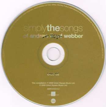 2CD Andrew Lloyd Webber: Simply The Songs Of Andrew Lloyd Webber