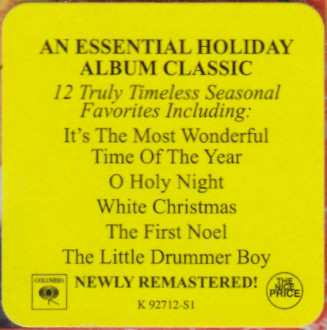 CD Andy Williams: The Andy Williams Christmas Album