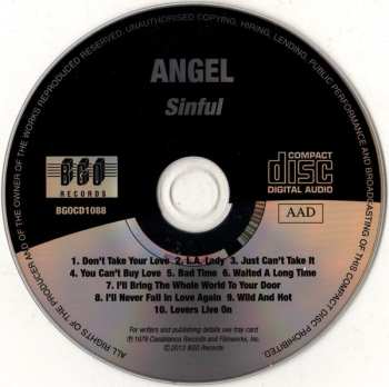 CD Angel: Sinful