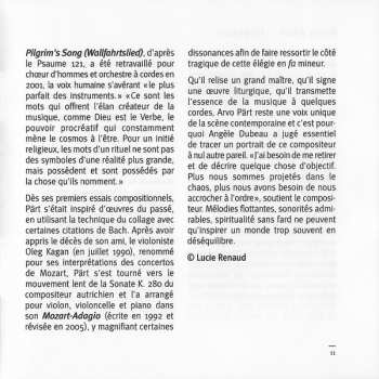 CD Angèle Dubeau: Arvo Pärt, Portrait