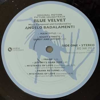 LP Angelo Badalamenti: Blue Velvet (Original Motion Picture Soundtrack) 