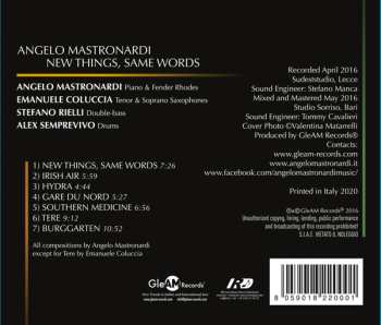 CD Angelo Mastronardi: New Things, Same Words
