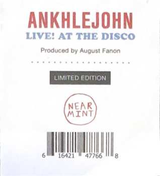 LP August Fanon: ANKHLEJOHN - Live! At The Disco
