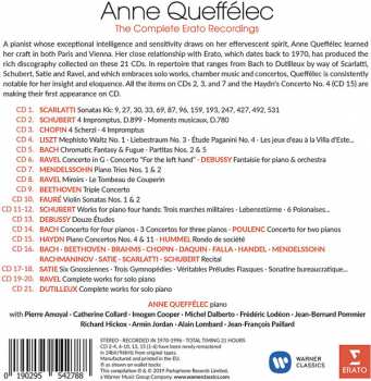 21CD/Zestaw pudełkowy Anne Queffélec: The Complete Erato Recordings