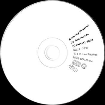4CD Anthony Braxton: 20 Standards (Quartet) 2003 LTD
