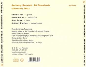 4CD Anthony Braxton: 20 Standards (Quartet) 2003 LTD