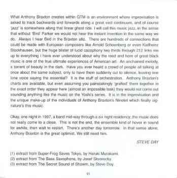 2CD Anthony Braxton: Ninetet (Yoshi's) 1997 Vol. 3