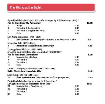 CD Anthony Goldstone: The Piano At The Ballet 