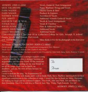 CD Anthony John Clarke: An Acquaintance Of Mine