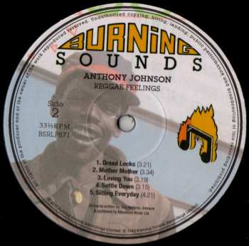LP Anthony Johnson: Reggae Feelings