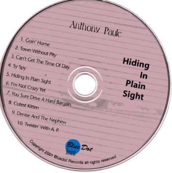 CD Anthony Paule: Hiding In Plain Sight