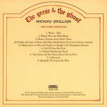 2CD/DVD/Zestaw pudełkowy Anthony Phillips: The Geese & The Ghost