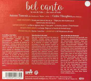 CD Antoine Tamestit: Bel Canto (La Voix De L'alto = The Voice Of Viola)
