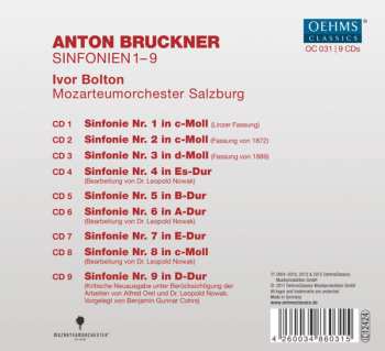 9CD/Zestaw pudełkowy Anton Bruckner: Sinfonien 1-9
