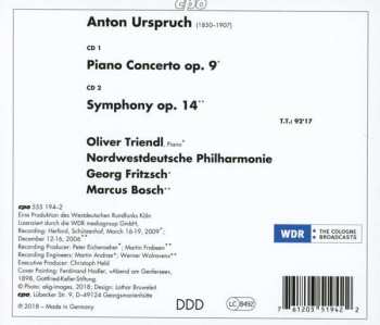 2CD Nordwestdeutsche Philharmonie: Piano Concerto Op. 9; Symphony Op. 14