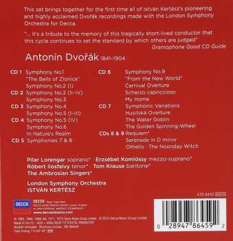 9CD/Zestaw pudełkowy Antonín Dvořák: Complete Symphonies · Tone Poems · Overtures · Requiem