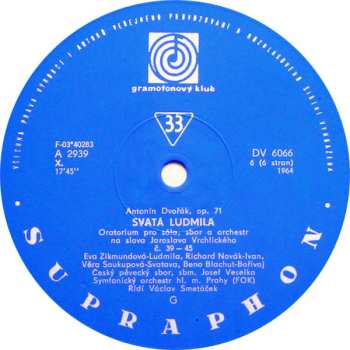 3LP Antonín Dvořák: Svatá Ludmila