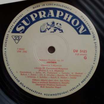 LP Antonín Dvořák: Jakobín (Opera O 3 Dějstvích. Výběr Scén)