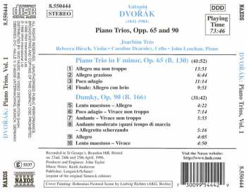 CD Antonín Dvořák: Piano Trios, Vol 1 - Piano Trio In F Minor • Dumky Trio