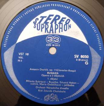 4LP Antonín Dvořák: Antonín Dvořák – Rusalka, Op. 114