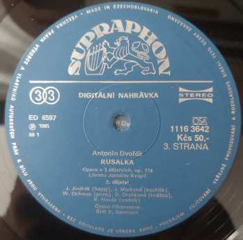 3LP/Zestaw pudełkowy Antonín Dvořák: Rusalka