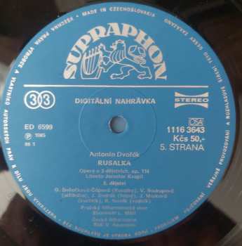 3LP/Zestaw pudełkowy Antonín Dvořák: Rusalka
