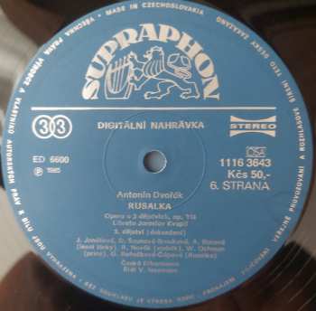3LP/Zestaw pudełkowy Antonín Dvořák: Rusalka