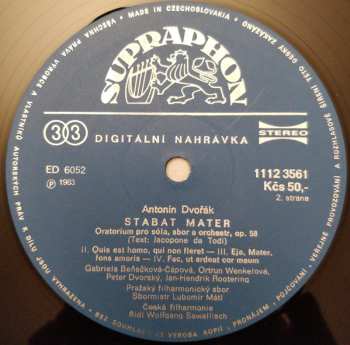 2LP/Zestaw pudełkowy Antonín Dvořák: Stabat Mater