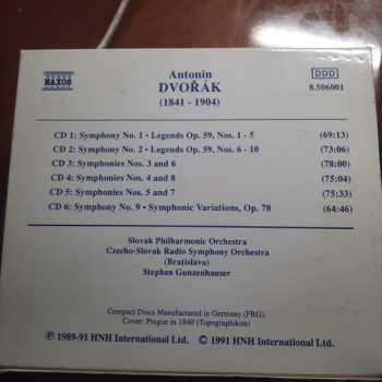 6CD/Zestaw pudełkowy Antonín Dvořák: Symphonies Nos. 1 - 9 / Legends Op. 59, Nos. 1 - 10 / Symphonic Variations, Op. 78
