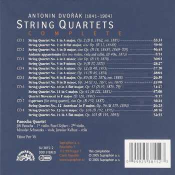 8CD/Zestaw pudełkowy Antonín Dvořák: String Quartets Complete