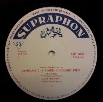 LP Antonín Dvořák: Symfonie E-moll „Z Nového Světa“