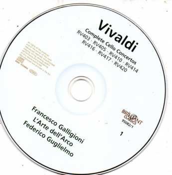 4CD/Zestaw pudełkowy Antonio Vivaldi: Complete Cello Concertos