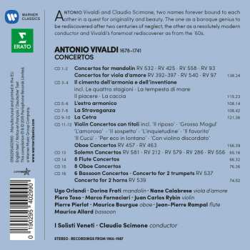 16CD/Zestaw pudełkowy Antonio Vivaldi: Concertos For Mandolin, Viola D'amore, Violin "Con Titoli", Wind Instruments