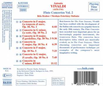 CD Antonio Vivaldi: Flute Concertos. Volume 2